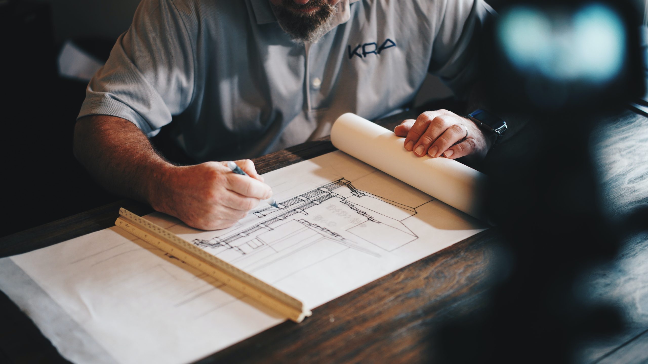 working on house plans