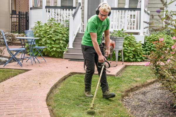 handyman doing gardening work